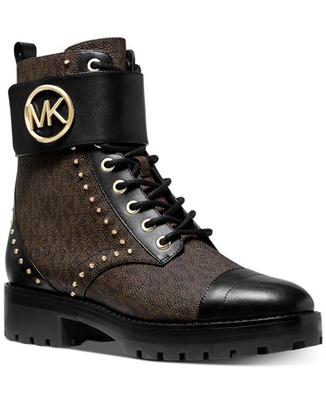 michael kors black boots with studs|brown waterproof michael kors boots.